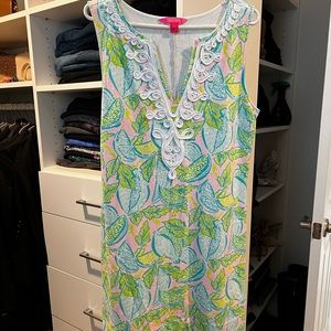 Sold Lilly Pulitzer Harper dress in urchin pink vitamin sea size L